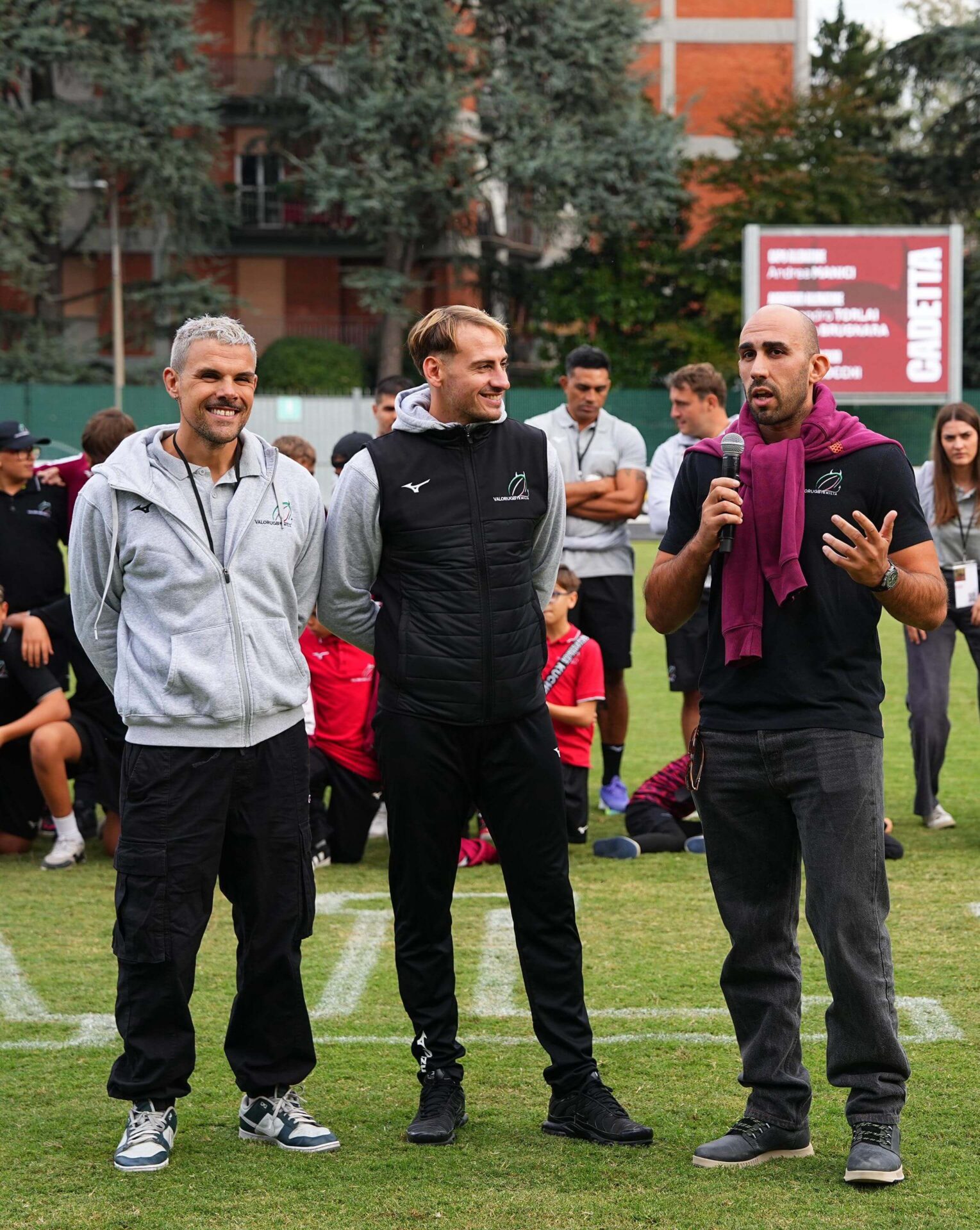 Allenatori della squadra Cadetta del Valorugby Emilia