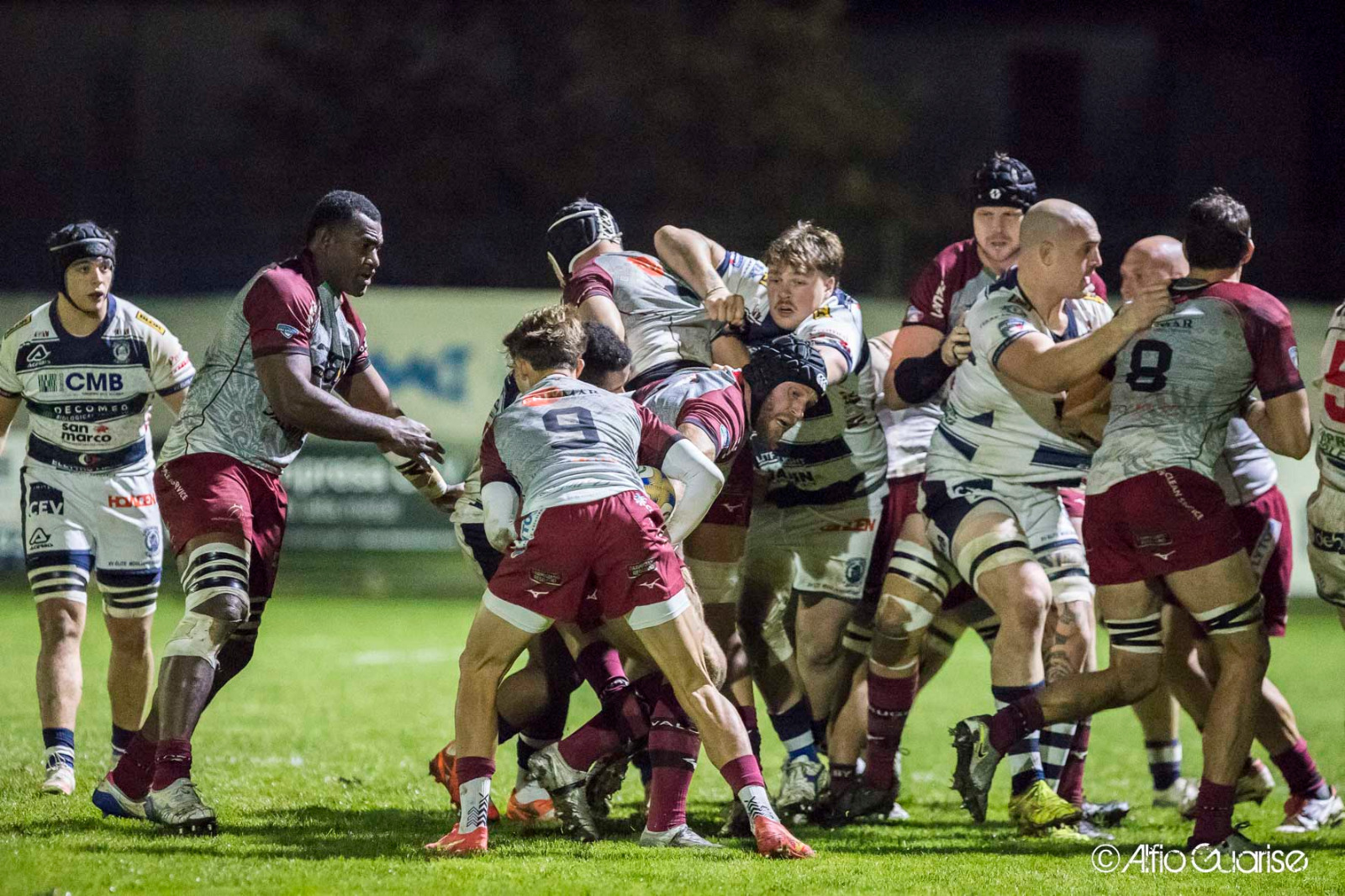 Mogliano Veneto contro Valorugby Emilia in una maul