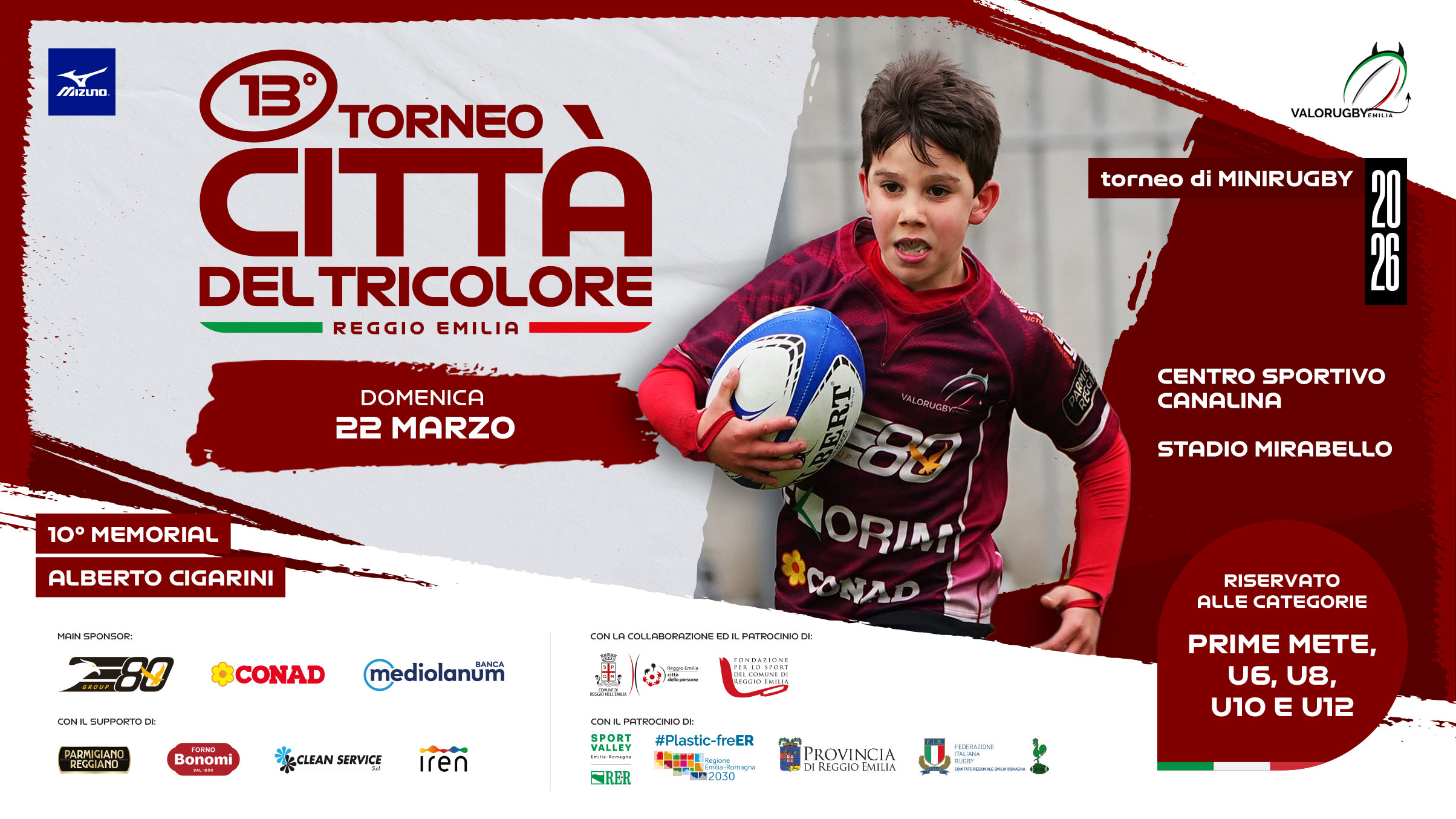 Grafica Torneo "Città del Tricolore"
