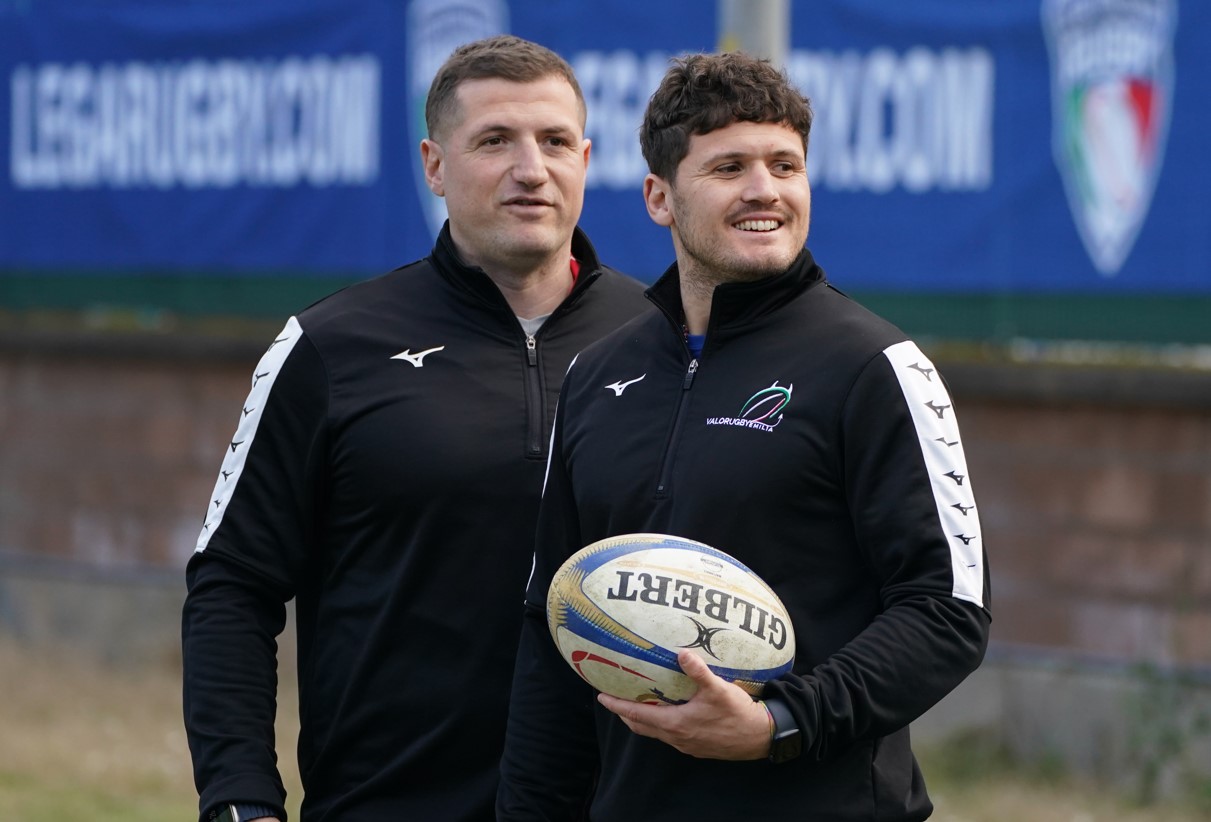 Coach Marcello Violi con allenatore difesa Filippo Ferrarini
